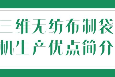 三維無紡布制袋機(jī)生產(chǎn)無紡布優(yōu)點(diǎn)簡介